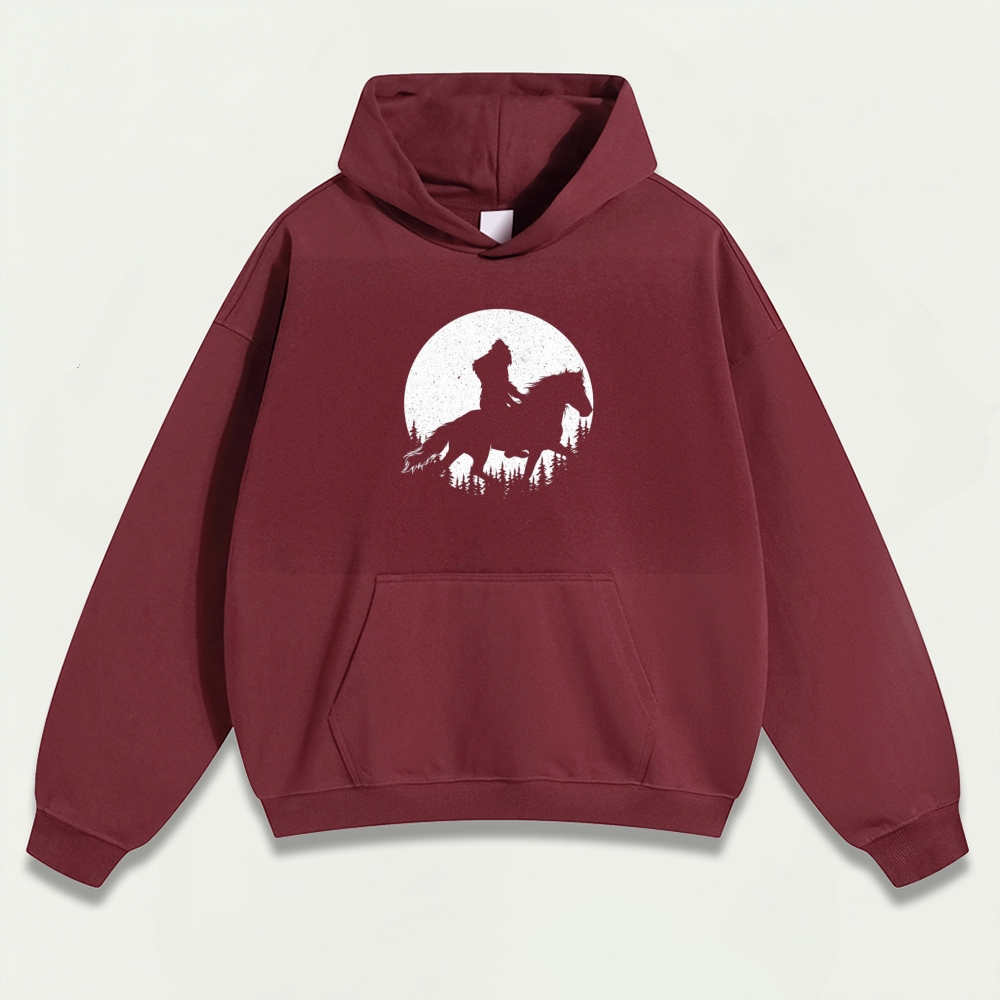 Western Ride Moon Heavyweight Hiking Hoodie-HikeVista