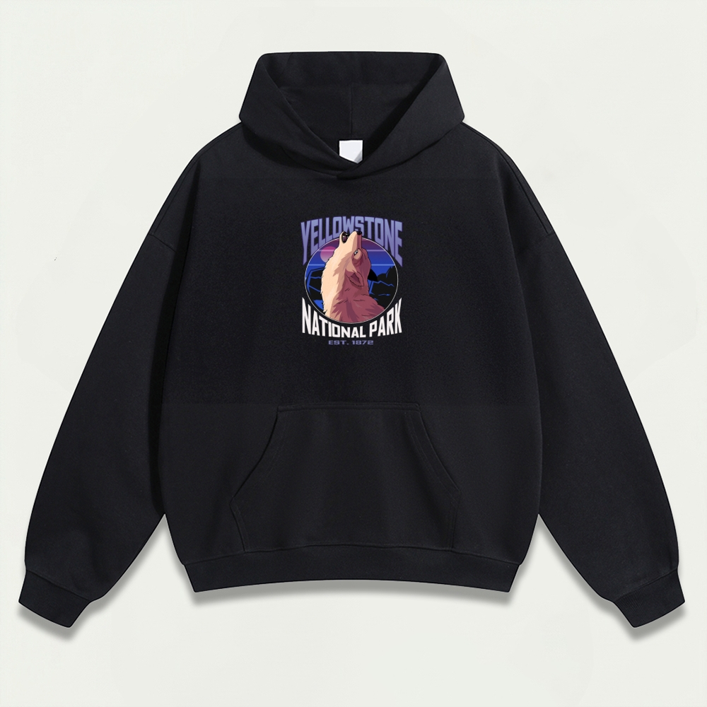 Yellowstone National Park Heavyweight Owl Hoodie-HikeVista