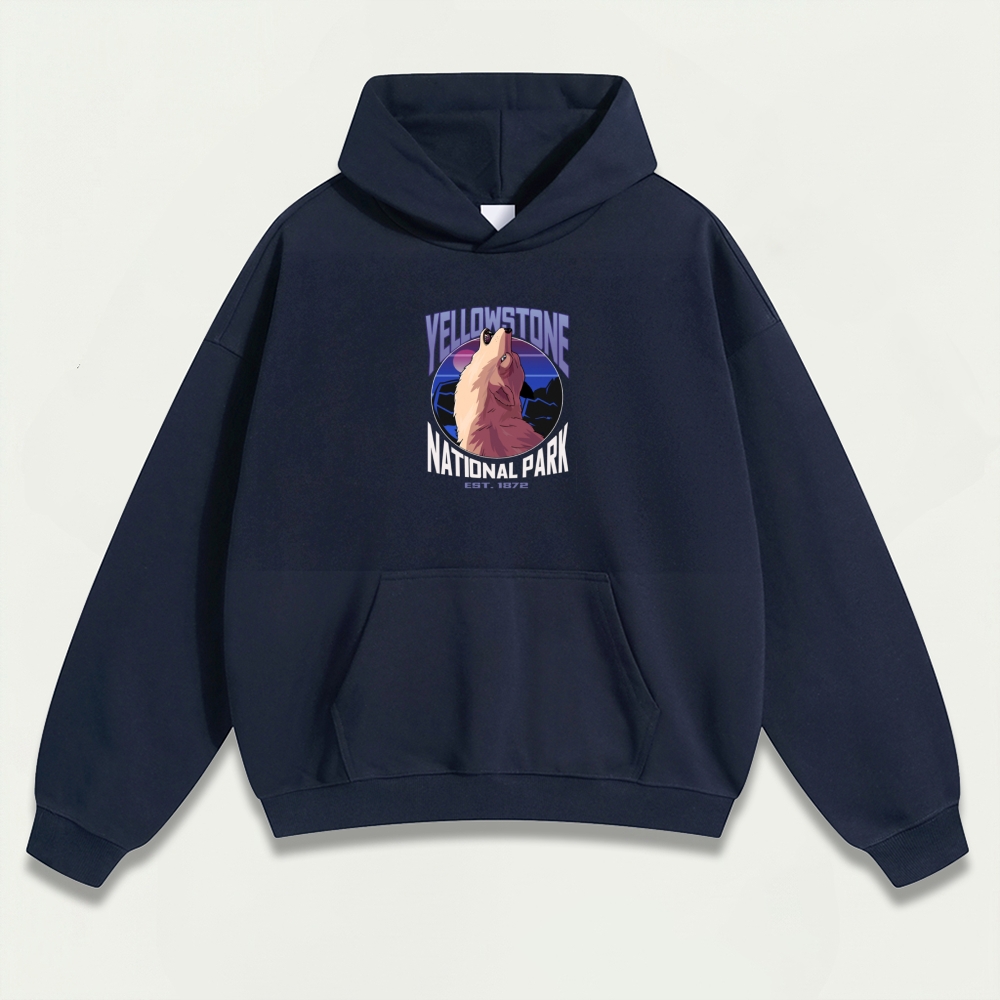 Yellowstone National Park Heavyweight Owl Hoodie-HikeVista