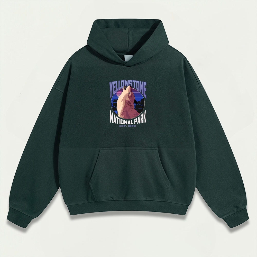 Yellowstone National Park Heavyweight Owl Hoodie-HikeVista