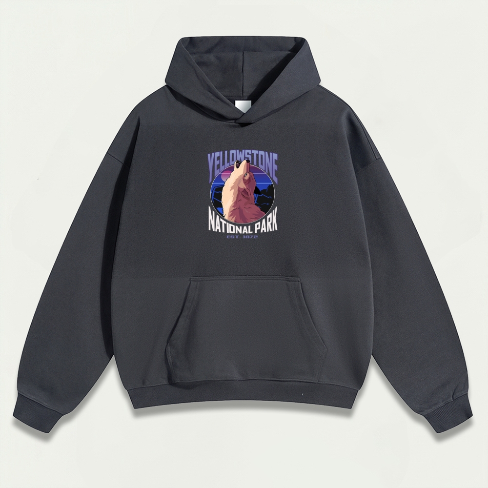 Yellowstone National Park Heavyweight Owl Hoodie-HikeVista