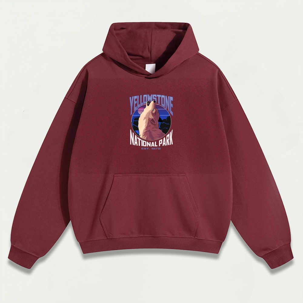 Yellowstone National Park Heavyweight Owl Hoodie-HikeVista
