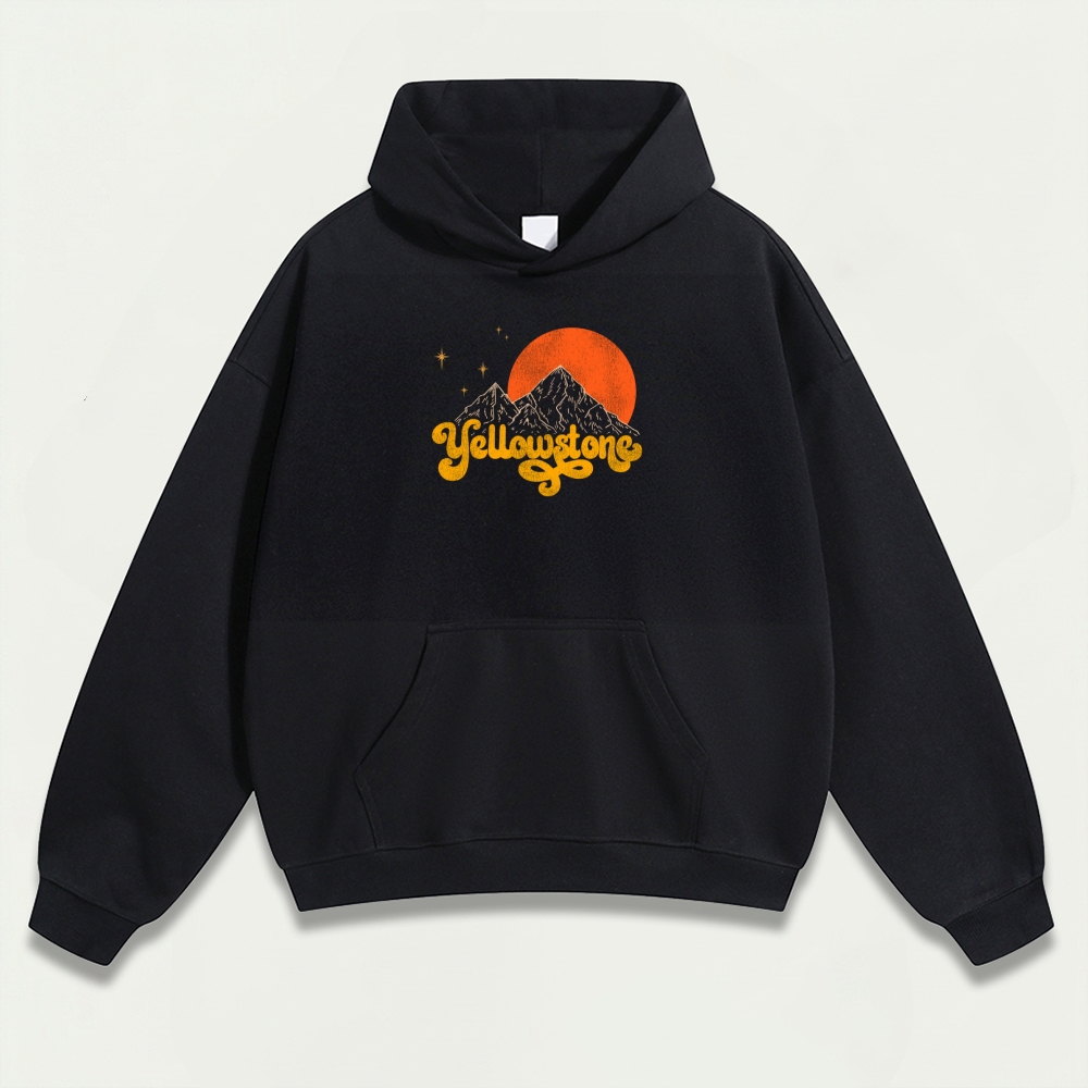 Yellowstone National Park Heavyweight Trail Hoodie-HikeVista