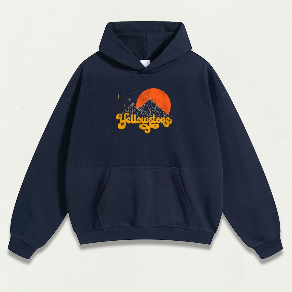 Yellowstone National Park Heavyweight Trail Hoodie-HikeVista