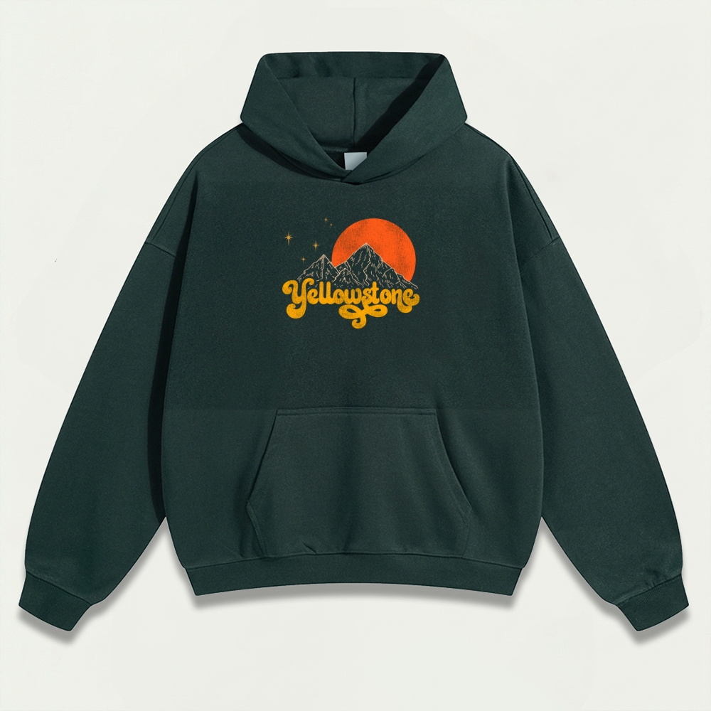 Yellowstone National Park Heavyweight Trail Hoodie-HikeVista