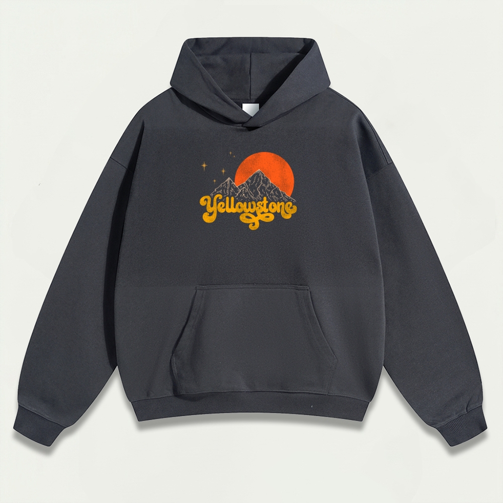 Yellowstone National Park Heavyweight Trail Hoodie-HikeVista