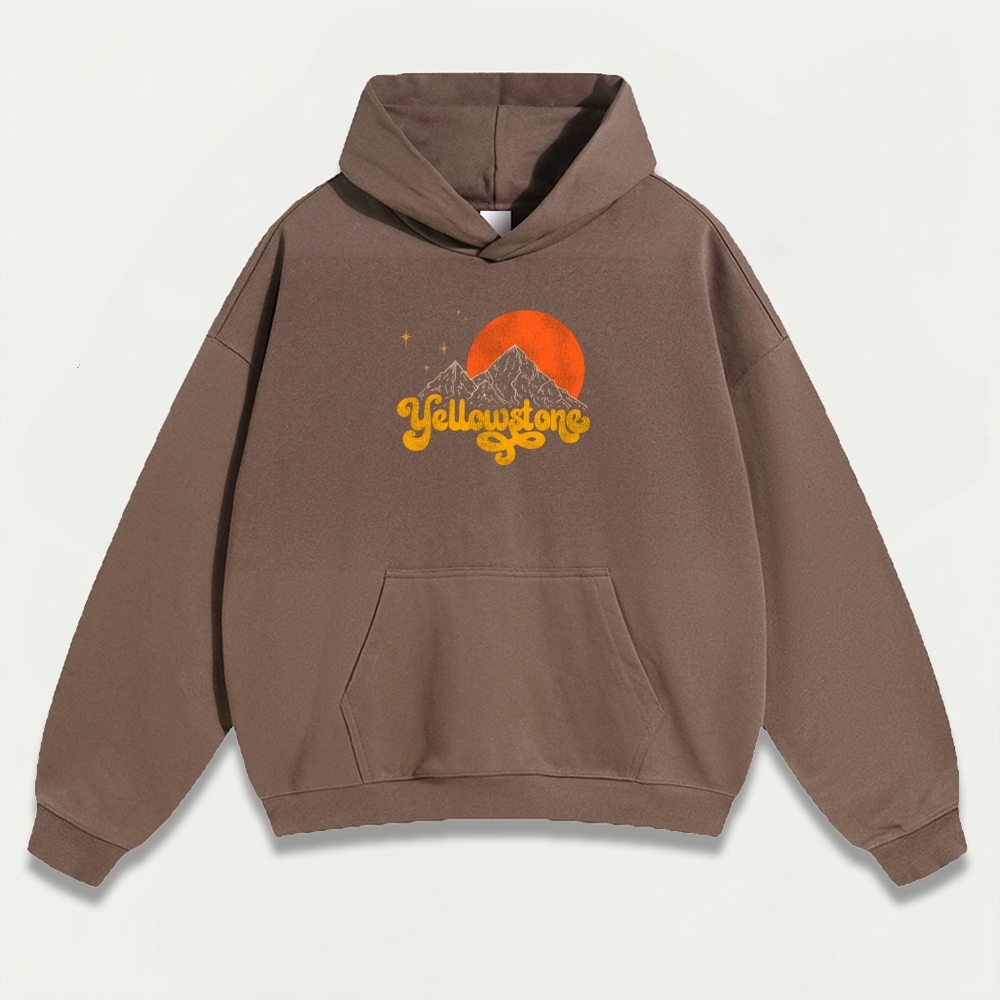 Yellowstone National Park Heavyweight Trail Hoodie-HikeVista