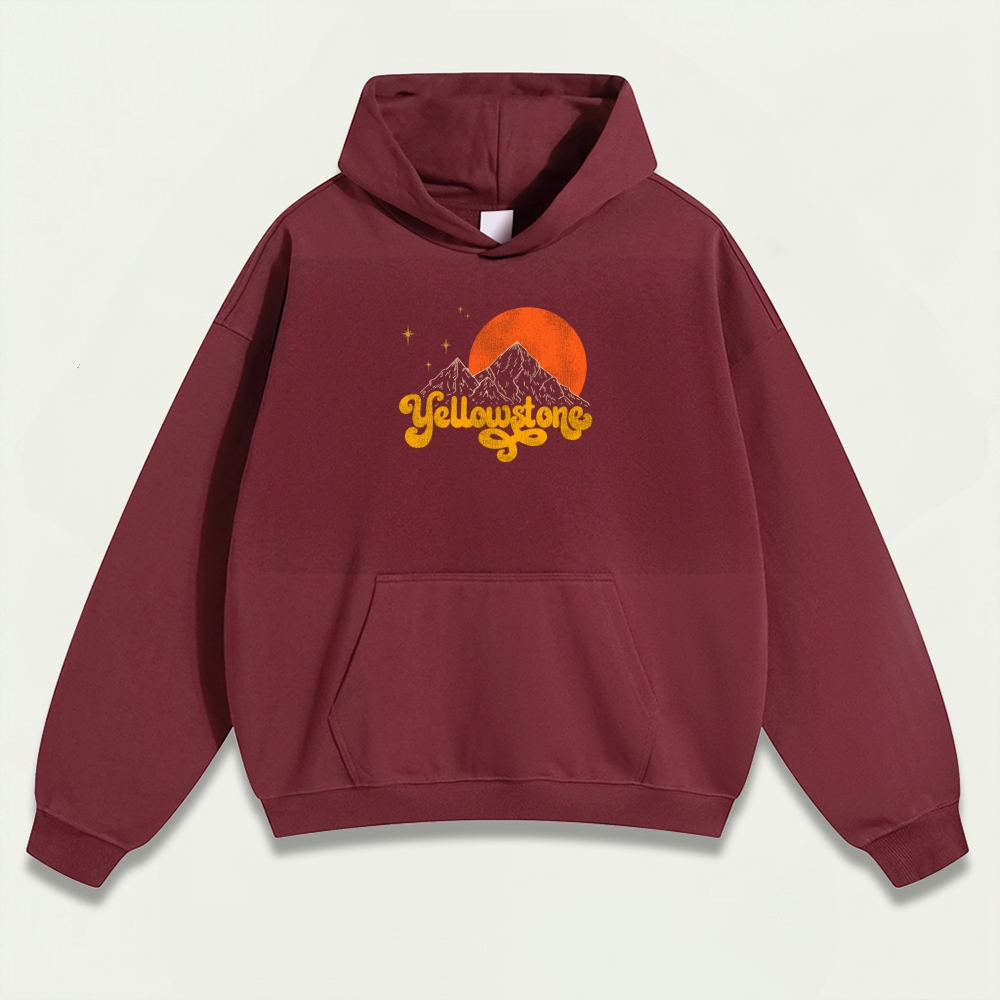 Yellowstone National Park Heavyweight Trail Hoodie-HikeVista