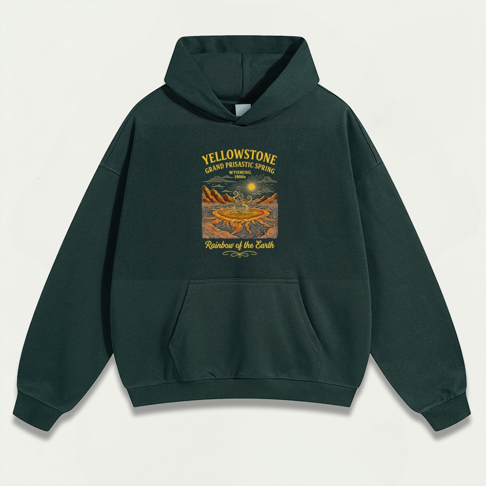 Yellowstone National Park Heavyweight Trail Hoodie-HikeVista