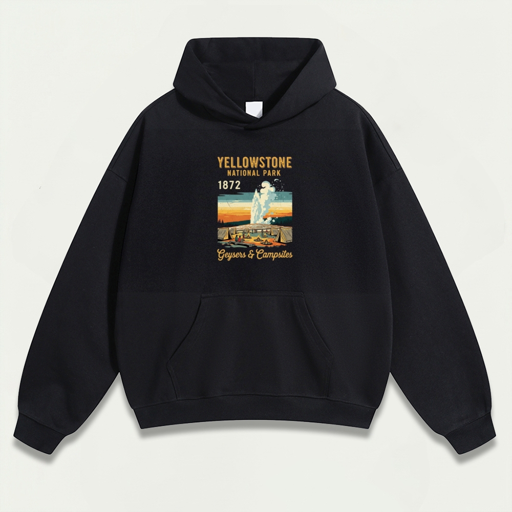 Yellowstone National Park Heavyweight Trail Hoodie-HikeVista