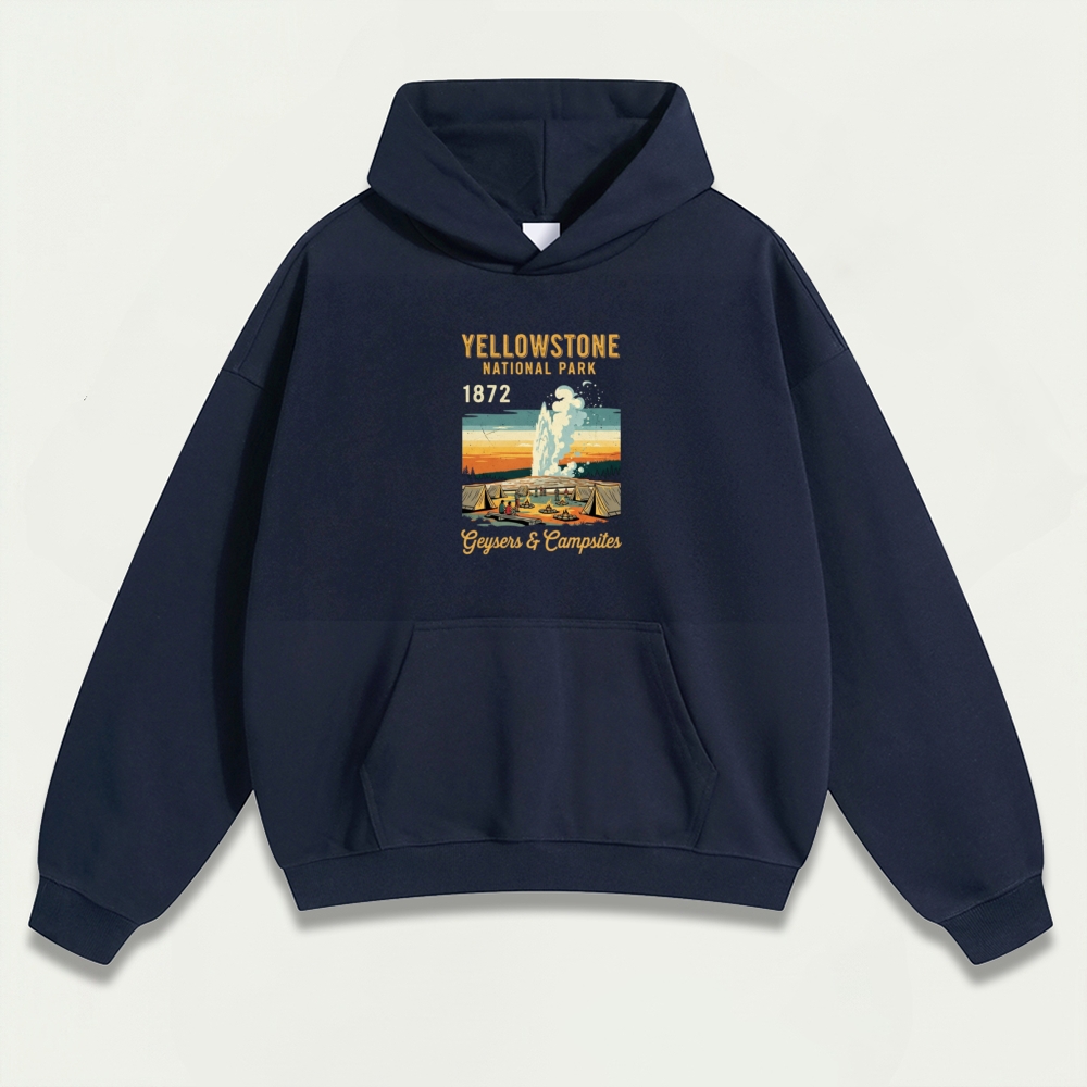 Yellowstone National Park Heavyweight Trail Hoodie-HikeVista