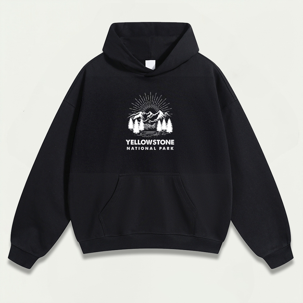 Yellowstone National Park Heavyweight Trail Hoodie-HikeVista