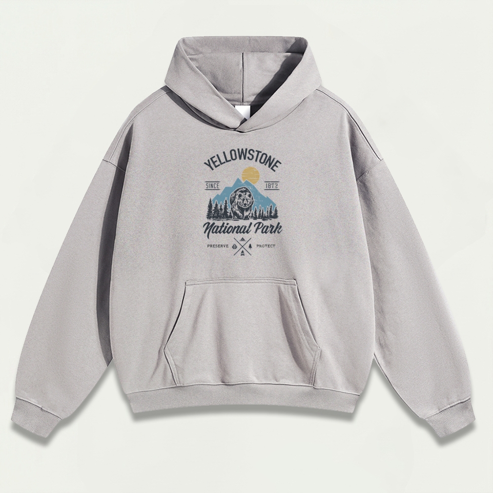 Yellowstone National Park Heavyweight Trail Hoodie-HikeVista