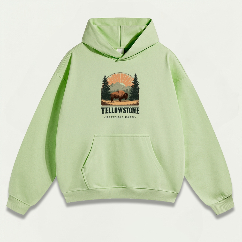 Yellowstone National Park Heavyweight Trail Hoodie-HikeVista