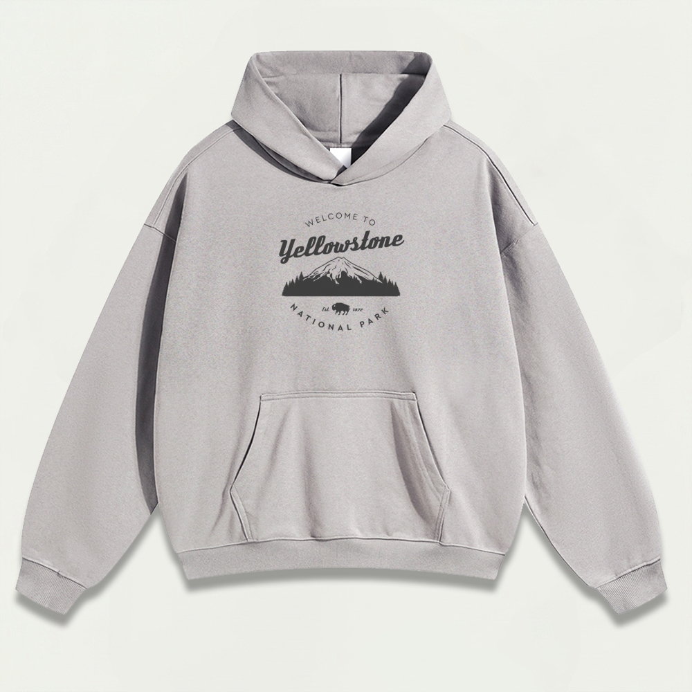 Yellowstone National Park Heavyweight Trail Hoodie-HikeVista