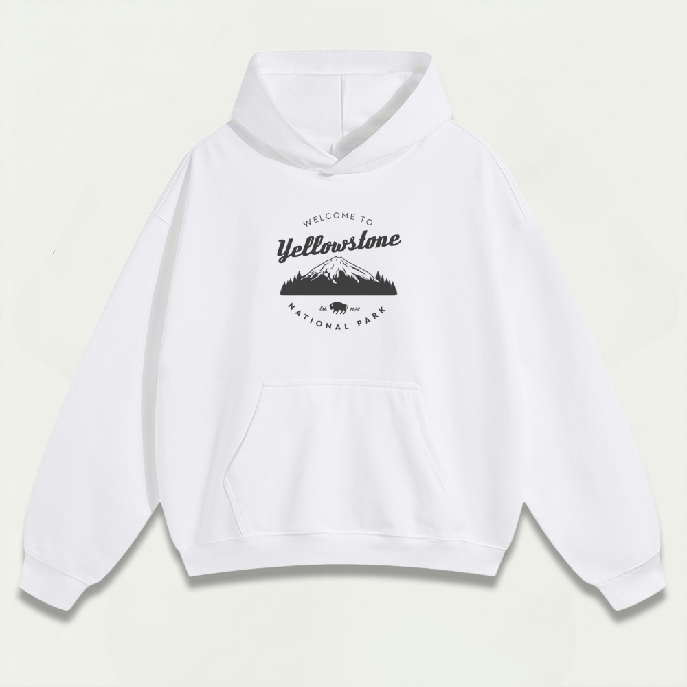 Yellowstone National Park Heavyweight Trail Hoodie-HikeVista