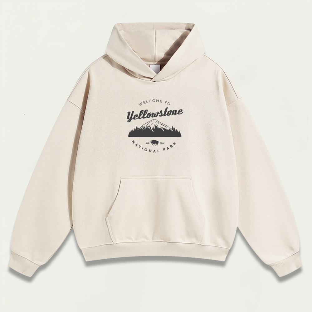Yellowstone National Park Heavyweight Trail Hoodie-HikeVista