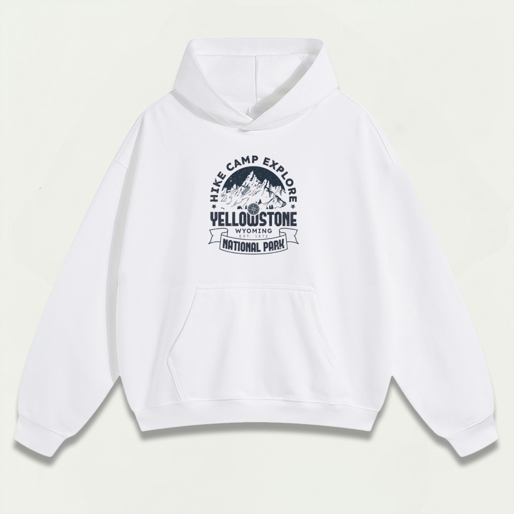 Yellowstone National Park Heavyweight Trail Hoodie-HikeVista
