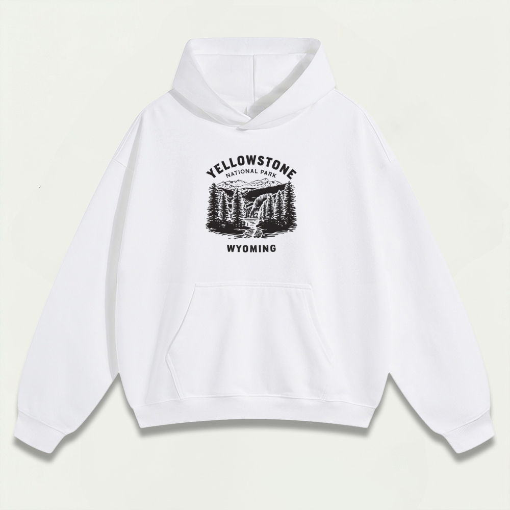 Yellowstone National Park Heavyweight Trail Hoodie-HikeVista