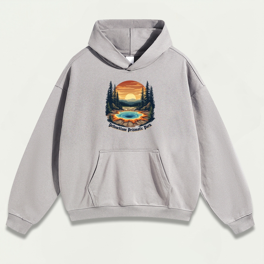 Yellowstone National Park Heavyweight Trail Hoodie-HikeVista