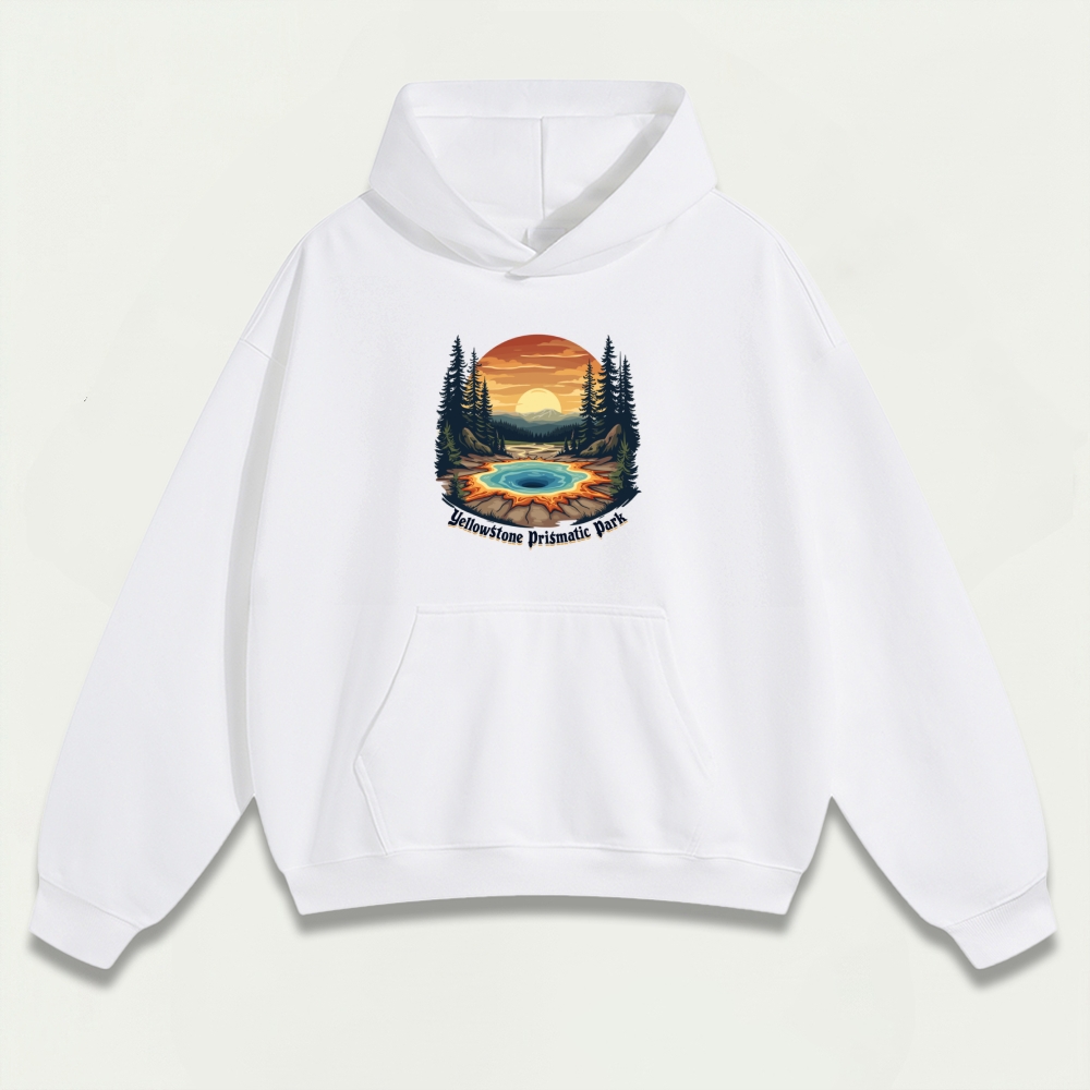 Yellowstone National Park Heavyweight Trail Hoodie-HikeVista