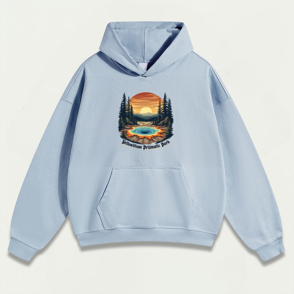 Yellowstone National Park Heavyweight Trail Hoodie-HikeVista