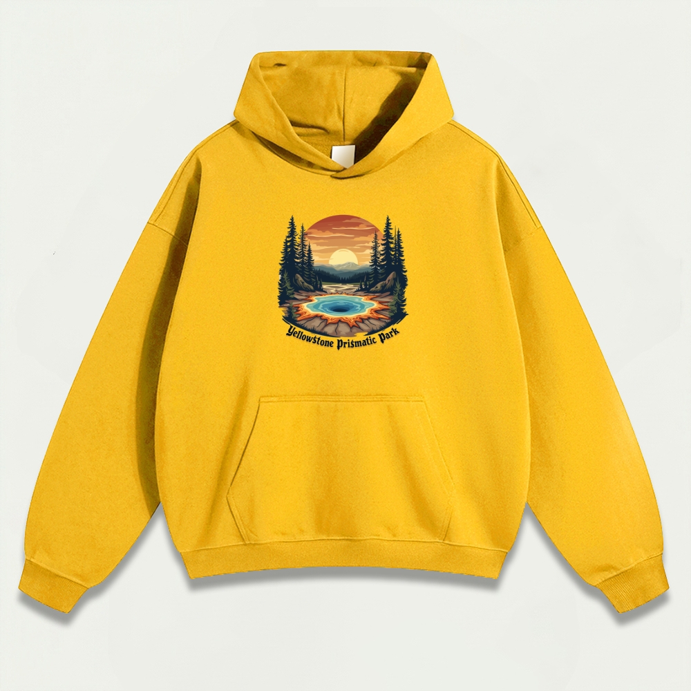 Yellowstone National Park Heavyweight Trail Hoodie-HikeVista