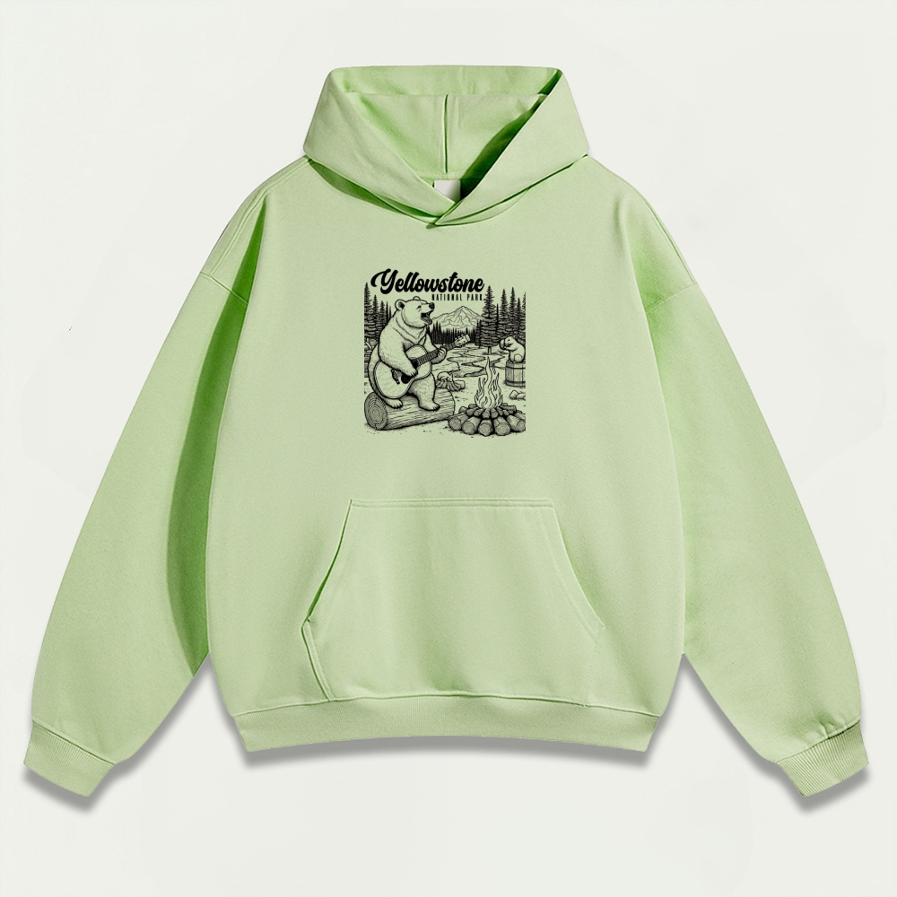 Yellowstone National Park Heavyweight Bear Hoodie-HikeVista