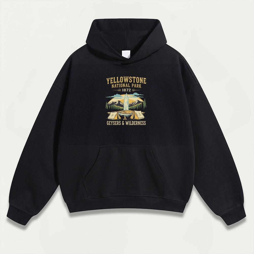 Yellowstone National Park Heavyweight Trail Hoodie-HikeVista