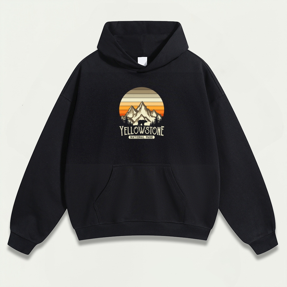 Yellowstone National Park Heavyweight Trail Hoodie-HikeVista