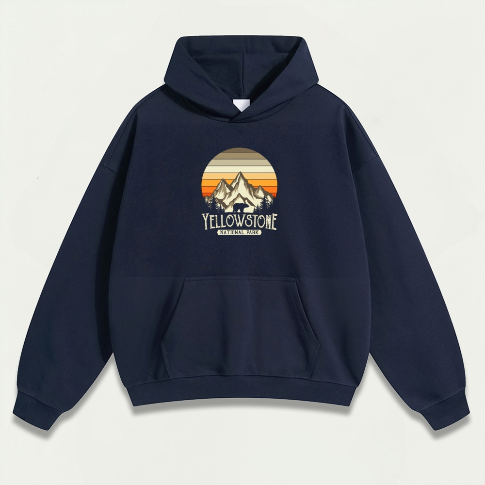 Yellowstone National Park Heavyweight Trail Hoodie-HikeVista