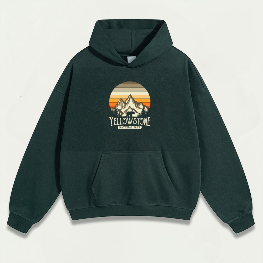 Yellowstone National Park Heavyweight Trail Hoodie-HikeVista