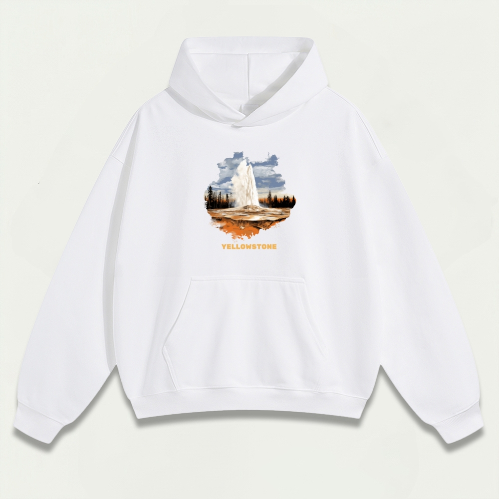 Yellowstone National Park Heavyweight Trail Hoodie-HikeVista