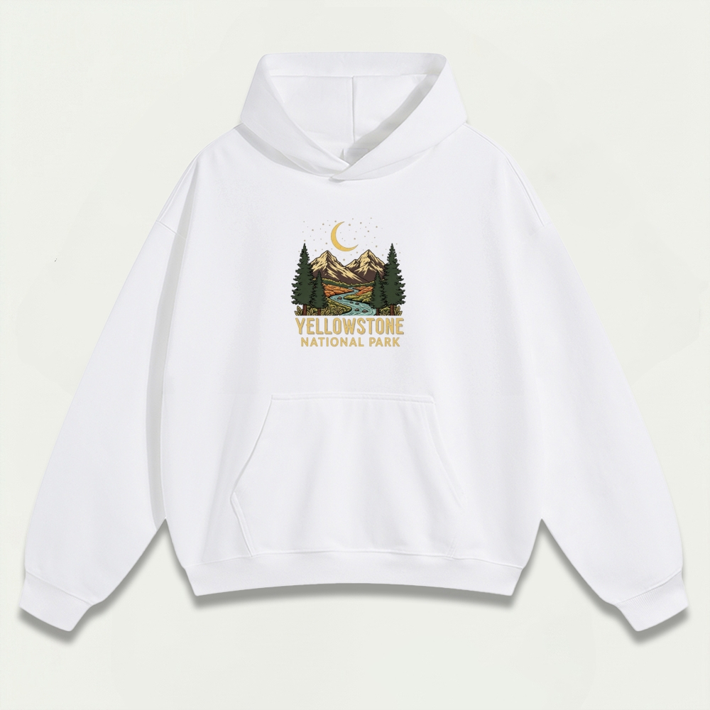 Yellowstone National Park Heavyweight Trail Hoodie-HikeVista