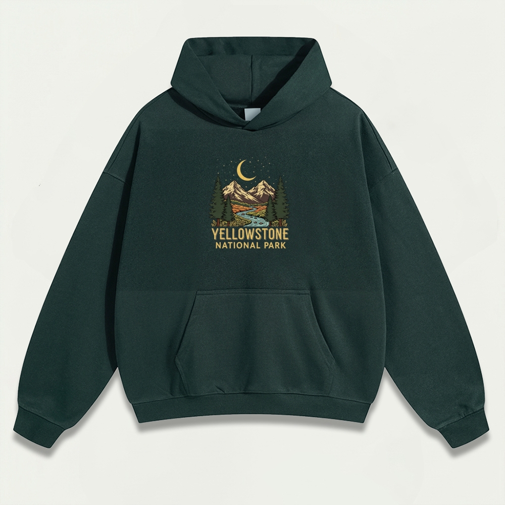 Yellowstone National Park Heavyweight Trail Hoodie-HikeVista