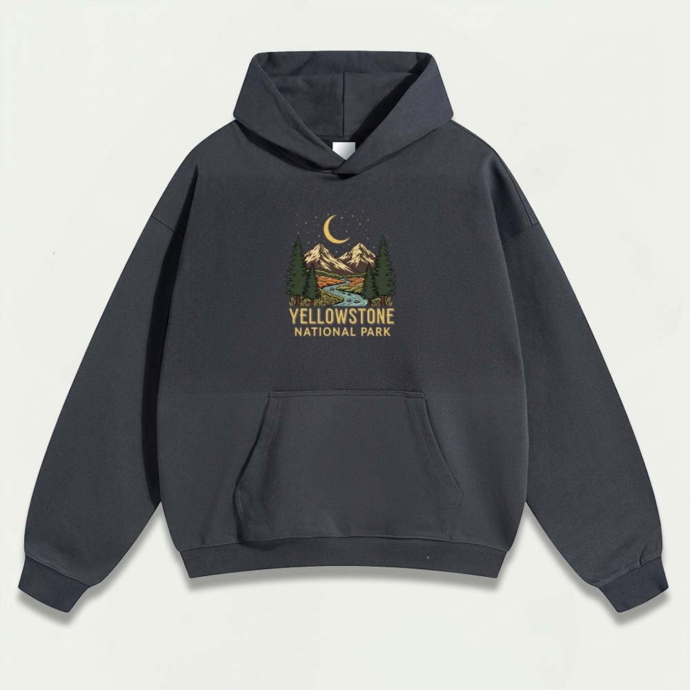 Yellowstone National Park Heavyweight Trail Hoodie-HikeVista