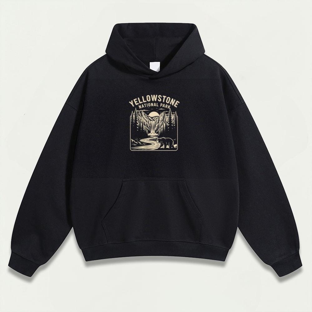 Yellowstone National Park Heavyweight Trail Hoodie-HikeVista