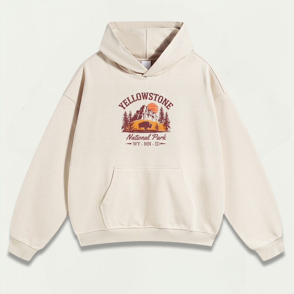 Yellowstone National Park Heavyweight Trail Hoodie-HikeVista