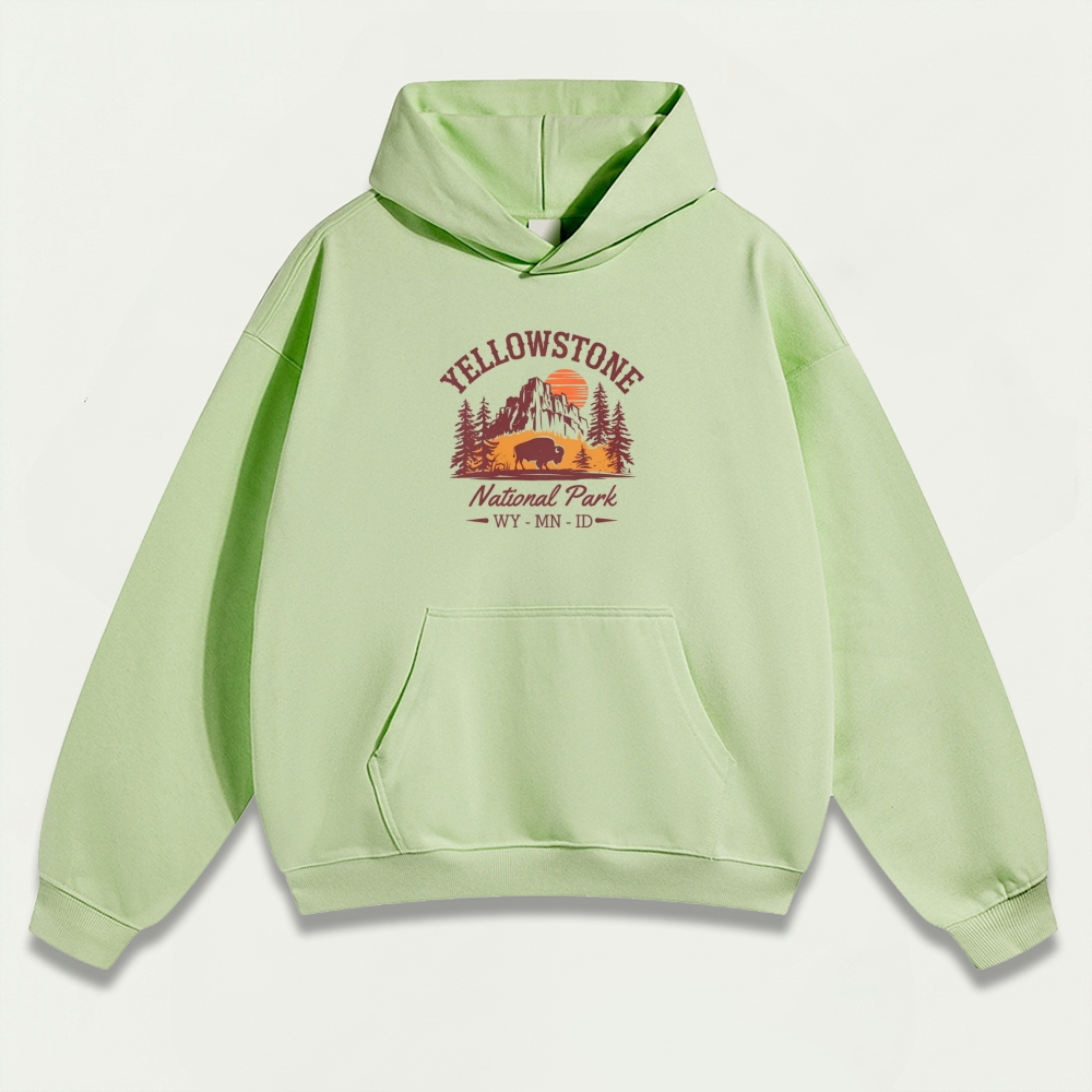 Yellowstone National Park Heavyweight Trail Hoodie-HikeVista