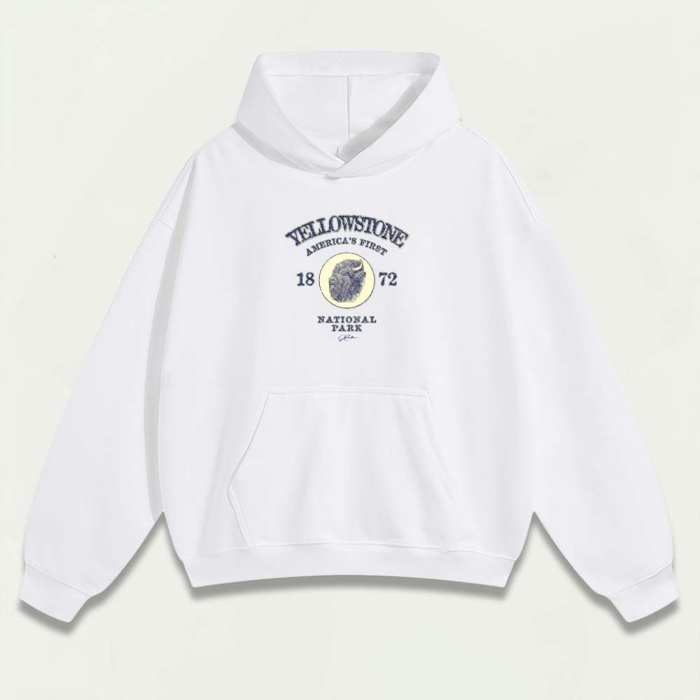 Yellowstone National Park Heavyweight Trail Hoodie-HikeVista