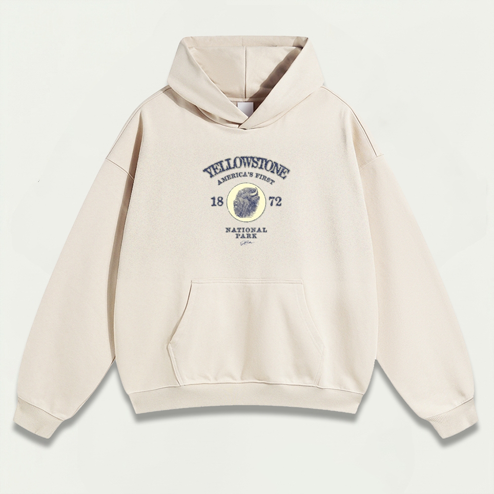 Yellowstone National Park Heavyweight Trail Hoodie-HikeVista