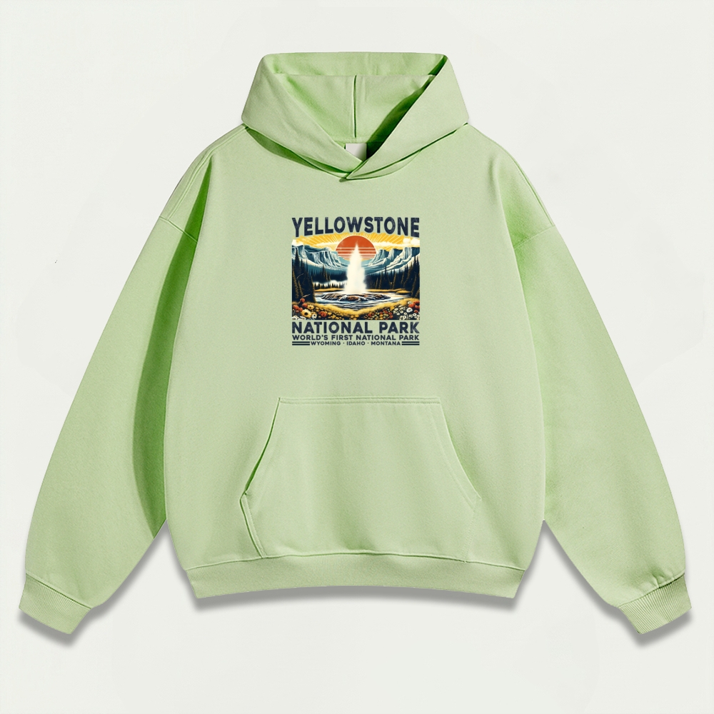 Yellowstone National Park Heavyweight Trail Hoodie-HikeVista