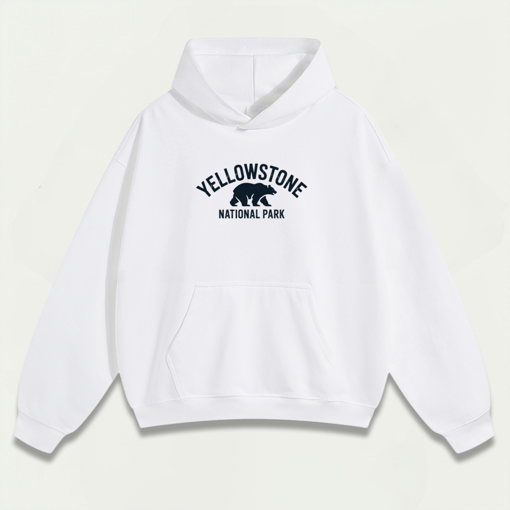 Yellowstone National Park Heavyweight Bison Hoodie-HikeVista