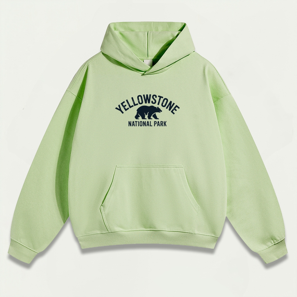 Yellowstone National Park Heavyweight Bison Hoodie-HikeVista