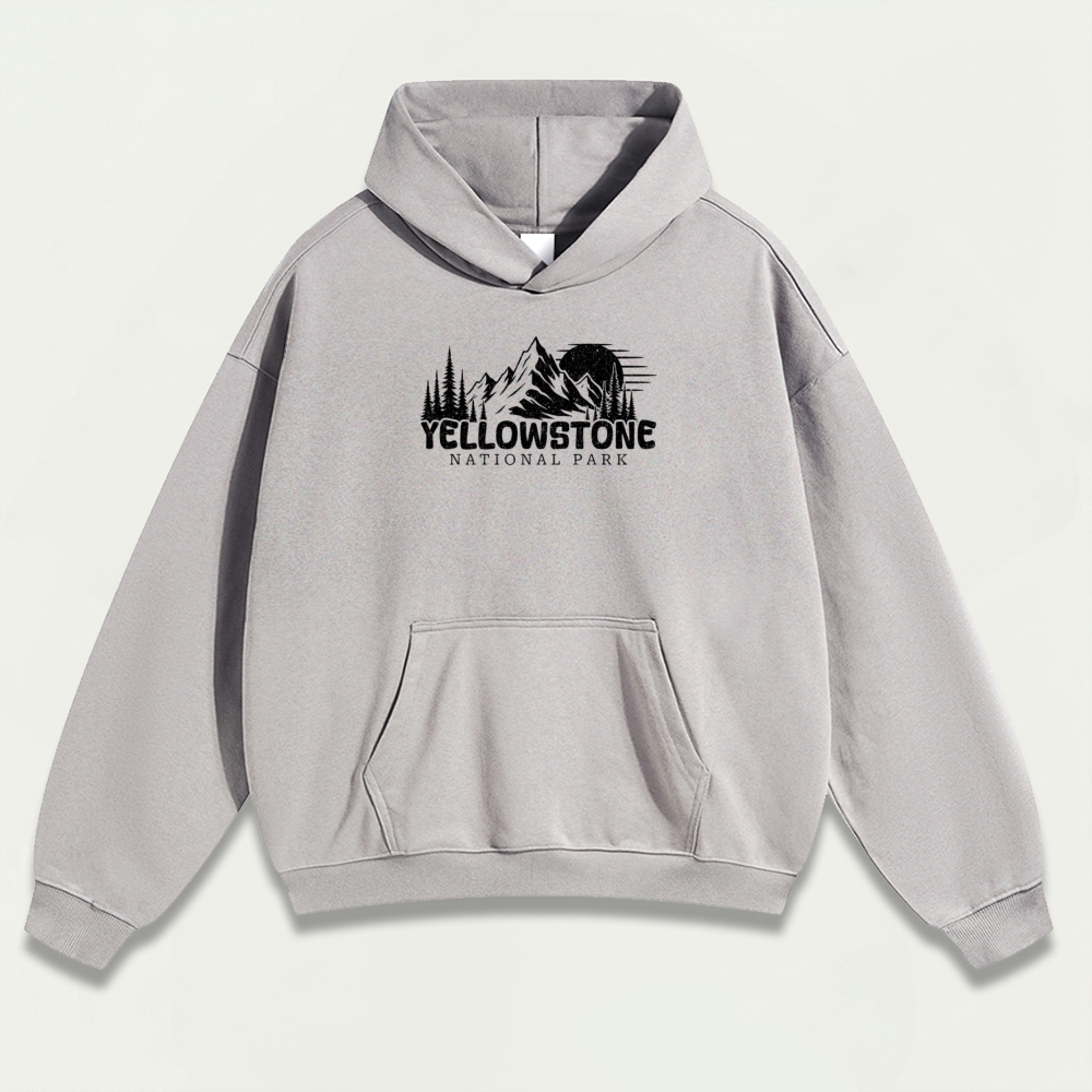 Yellowstone National Park Heavyweight Trail Hoodie-HikeVista