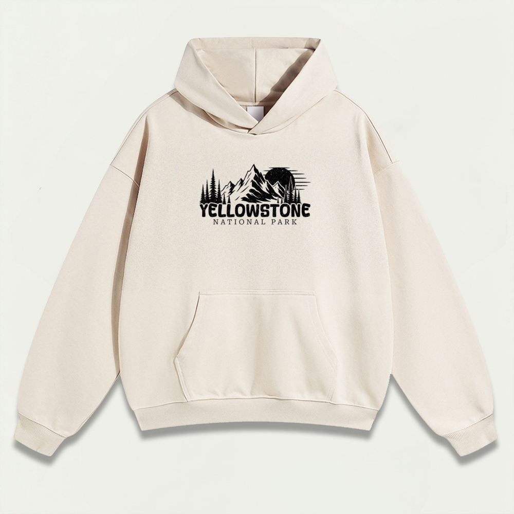 Yellowstone National Park Heavyweight Trail Hoodie-HikeVista