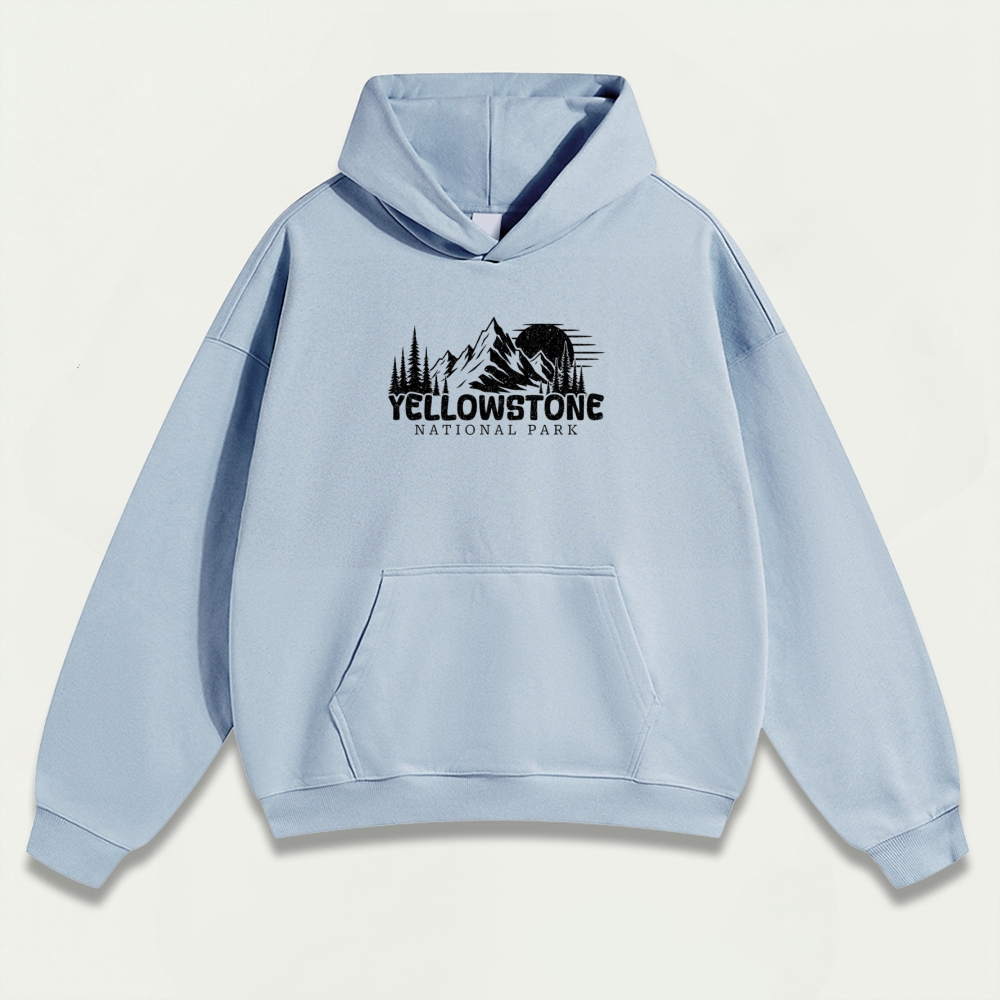 Yellowstone National Park Heavyweight Trail Hoodie-HikeVista