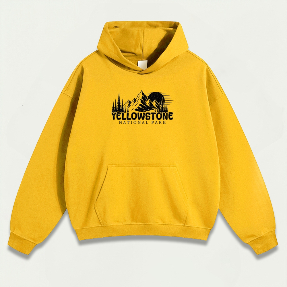 Yellowstone National Park Heavyweight Trail Hoodie-HikeVista
