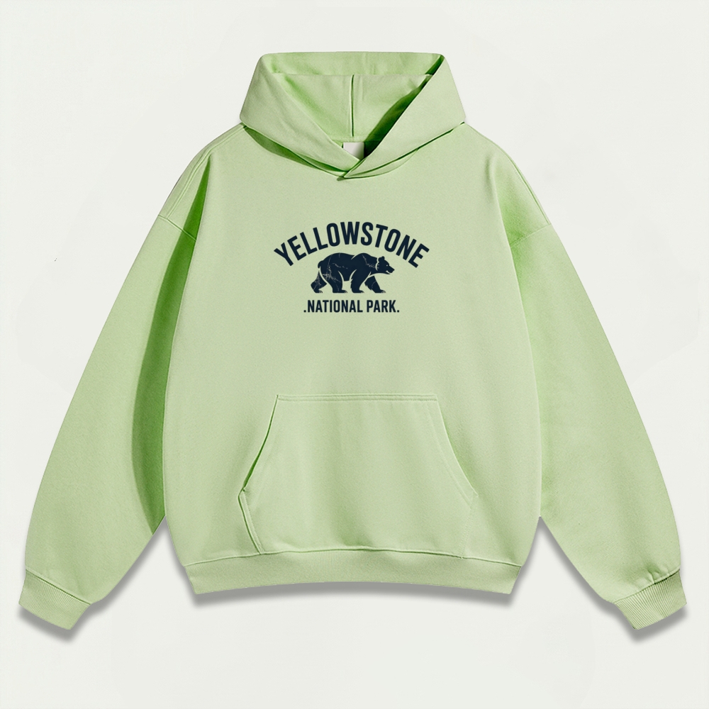 Yellowstone National Park Heavyweight Bison Hoodie-HikeVista