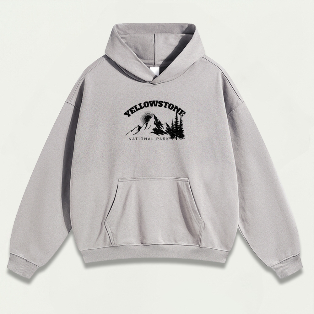 Yellowstone National Park Heavyweight Trail Hoodie-HikeVista